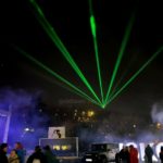 Lézer show a főtérről